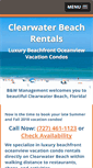 Mobile Screenshot of clearwaterbeachrentals.com